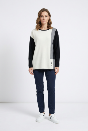 Свитер трикотажный разноцветный, Ж41-5029 (разноцветный one size)